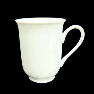 Pottery Barn PB White Porcelain 4 1/2" Footed Coffee/Tea/Cocoa Mug